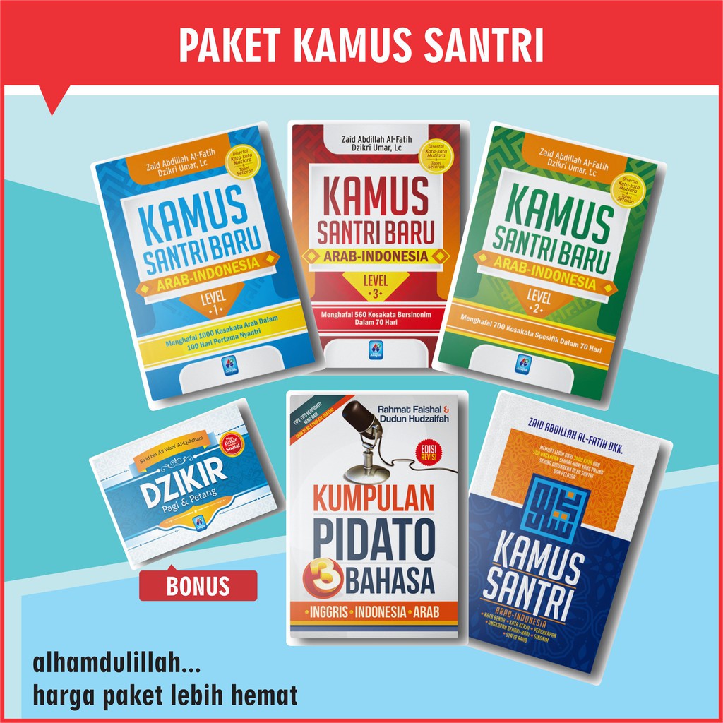 Paket Hemat Kamus Santri dan Pelajar Belajar Bahasa Arab