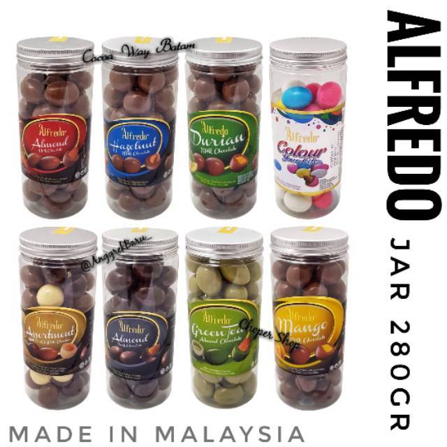 Jual Coklat Alfredo Jar 280Gr / Cokelat Toples / White Chocolate / Dark Chocolate / Milk Choco | Shopee Indonesia