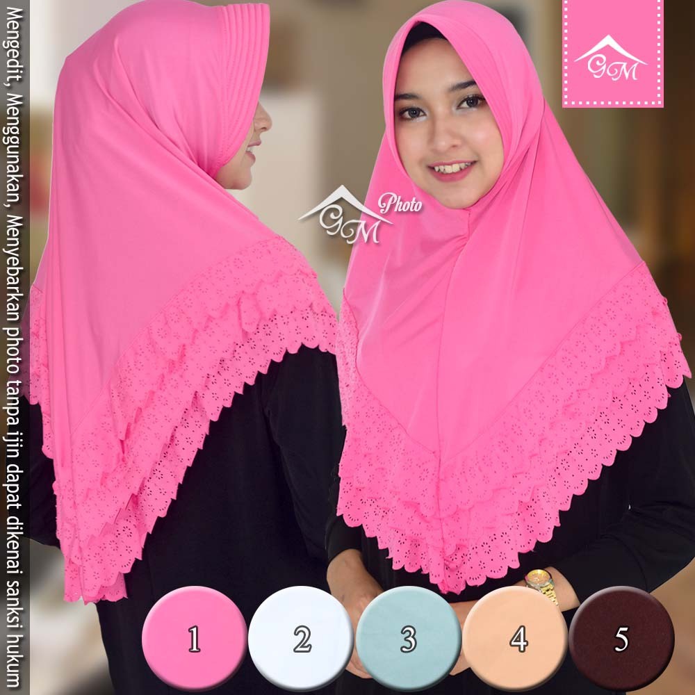 Jilbab Pet Antem Adalah Voal Motif