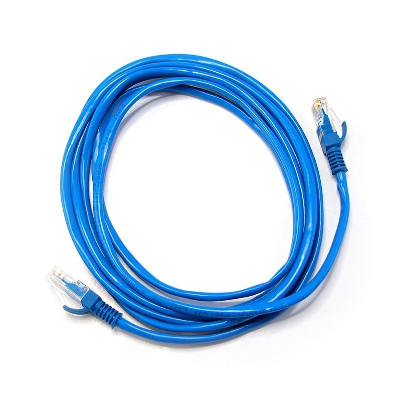 Jual KABEL LAN 3 METER MURAH SUDAH TERPASANG RJ45 BIRU LAN CABLE 3M