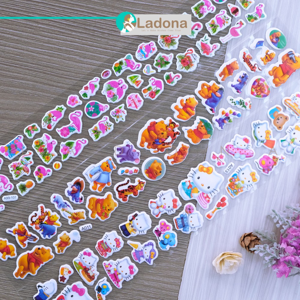 Jual Stiker Mainan Anak-Anak Stiker Aneka Karakter Stiker Gabus Timbul Stiker Hp Dinding Kulkas | Shopee Indonesia