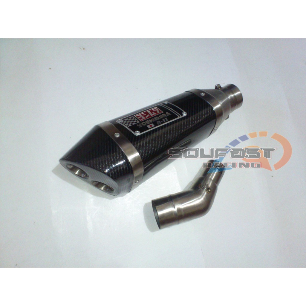 knalpot racing yoshimura r11 2 lubang slip on ninja250 r25 mt25 rr mono |  Shopee Indonesia