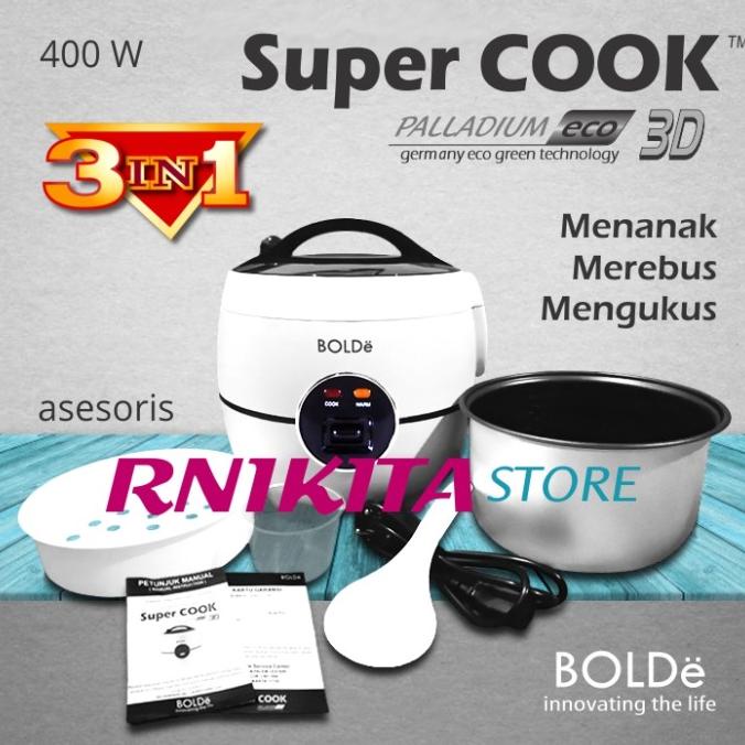 Jual sale!!diskon!! SUPER COOK BOLDe 3D RICE COOKER 3 IN 1