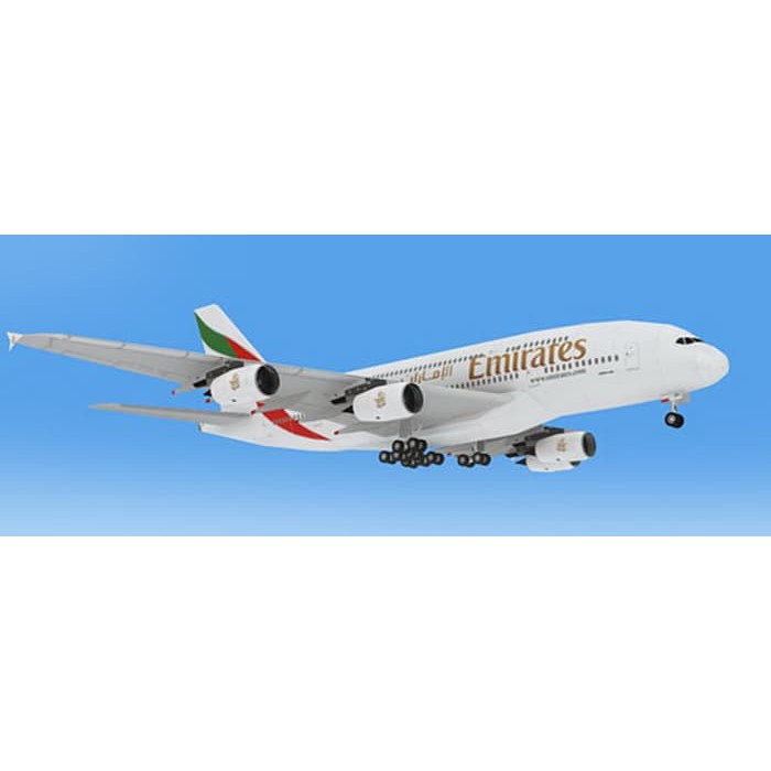 DIY Miniatur Papercraft Pesawat Airbus A380 Emirates Shopee Indonesia