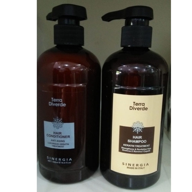 Jual SINERGIA TERRA SHAMPOO ATAU CONDITIONER KERATIN TREATMENT 500 ML