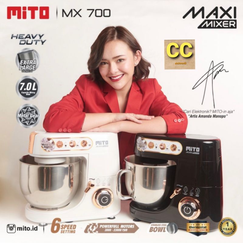 Jual Mixer Mito Standing MX700 kapasitas 7L Standmixer Mito Maxi MX 700