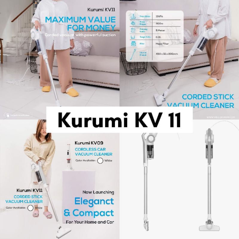 Jual Kurumi KV 11 Corded Stick Vacuum Cleaner Shopee Indonesia