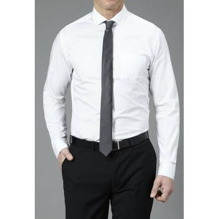 Jual Baju Formal Putih Polos | Kemeja Formal Pria | Baju Kantor (Ready Stock) Indonesia|Shopee Indonesia