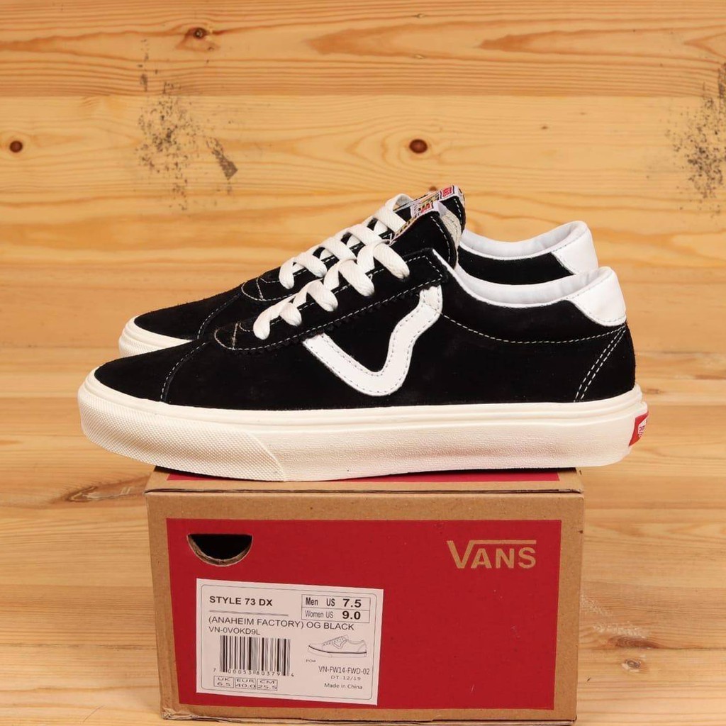 100 PREMIUM VANS OLD SKOOL STYLE 73 DX ANAHEIM FACTORY OG BLACK
