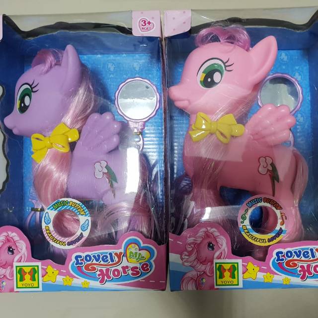 Jual My Little Pony Lampu & Musik / Mainan Anak Little Pony Karet / Kuda Pony Rubber Indonesia|Shopee Indonesia