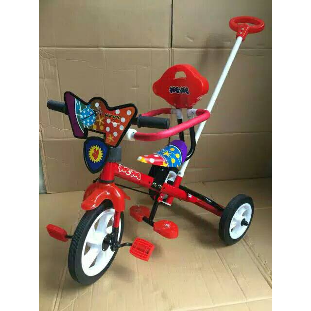 Sepeda roda 3 bmx pengaman tricycle yuyu yoe yoe pengaman dorongan