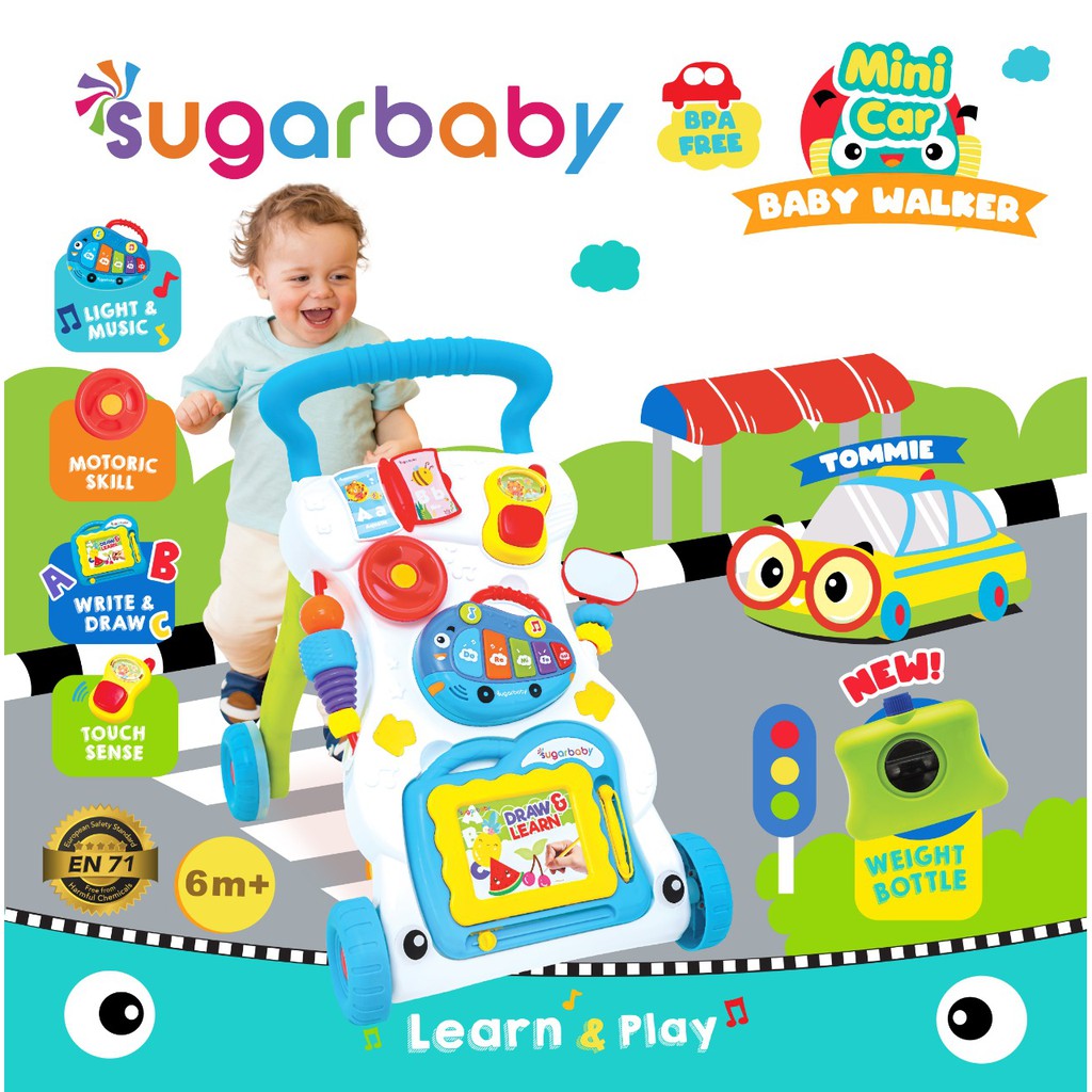 Jual Sugar Baby Mini Car Push Walker (Baby Walker) | Shopee Indonesia