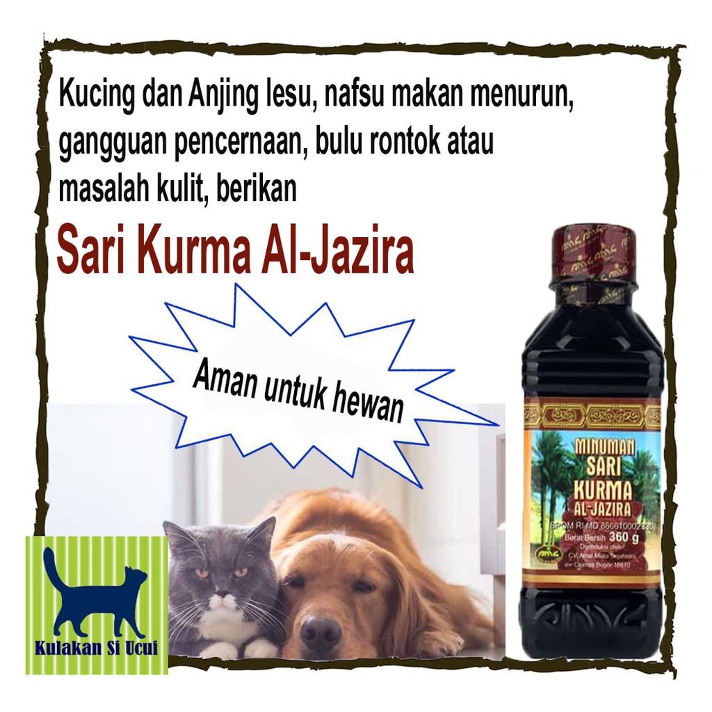 Jual Suplemen Kesehatan Penambah Darah Sari Kurma Untuk Kucing dan