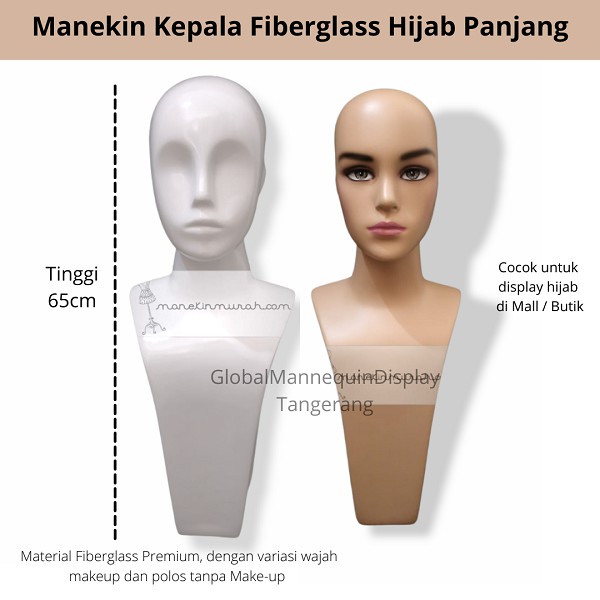 Jual Patung Kepala Jilbab Manekin Kepala Dewasa Shopee Indonesia