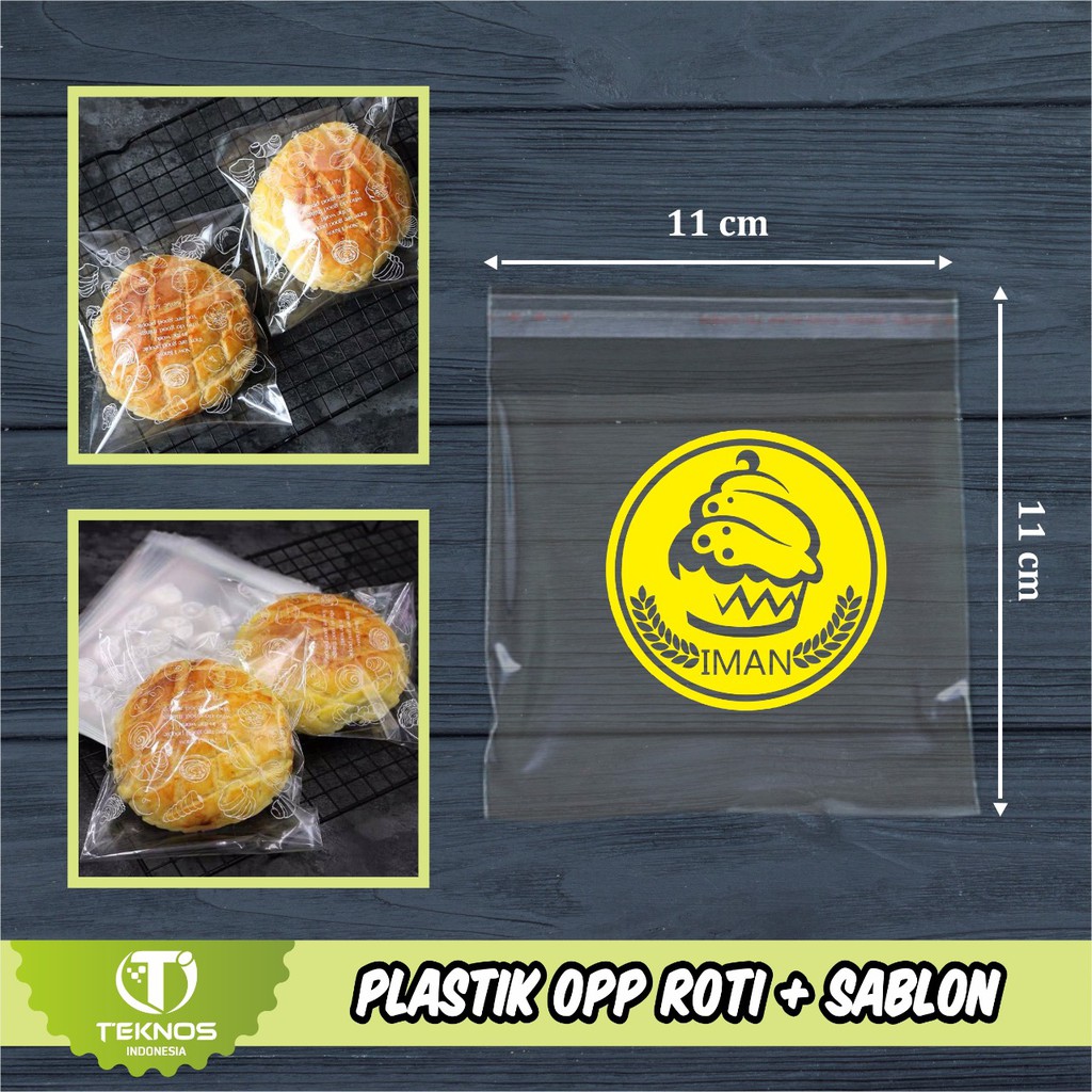 SABLON PLASTIK OPP SEAL ROTI KUE DONAT MURAH 9X15 11X11 CM Shopee