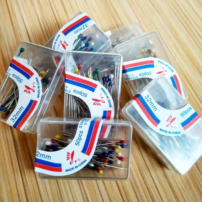 Jual Jarum Pentul Jilbab Mini / Kecil Isi 50 Pcs Indonesia