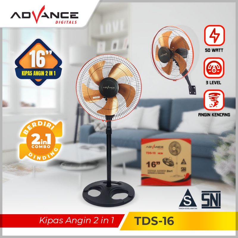 Jual Advance Kipas Angin Besi 16 Inch TDS16 Kipas Angin 3 IN 1