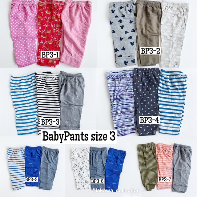 Jual Baby pants set size 3 (1218m) Shopee Indonesia
