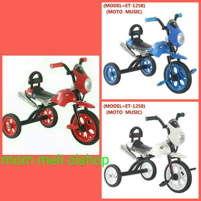 Sepeda Anak Roda 3 Model Vespa SEIPEDA