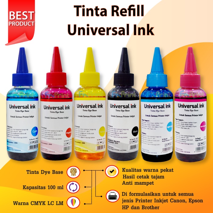 Jual Tinta Printer Canon 100ml Refill TR4570S iP2870 iP2870S iP2872