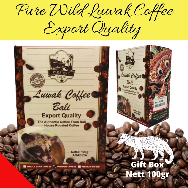 Jual Kopi Luwak Asli Kualitas Ekspor/ Bali Pure Wild Luwak Coffee