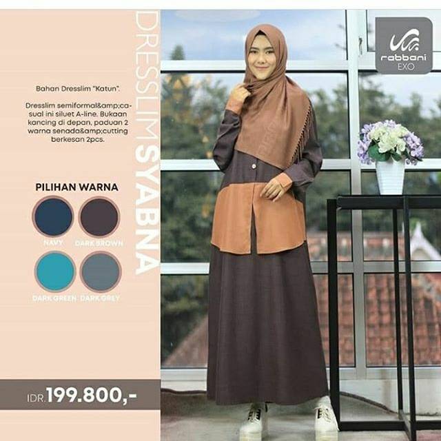 Dresslim Rabbani Gamis Rabbani Terbaru 2019 Jilbab Saudia