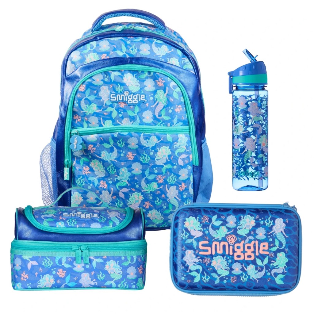 Smiggle Flow Bag Tas sekolah putri duyung untuk anak perempuan