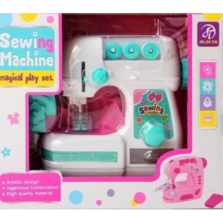 Jual Mainan Edukasi Anak Magic Sewing Machine Play Set Mesin Jahit Mainan Baterai Anak Cewek Perempuan | Shopee Indonesia