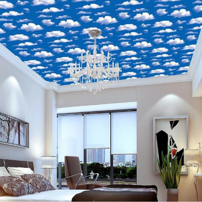 Jual Wallpaper Sticker AWAN BIRU Stiker Dinding Kamar Tidur Anak