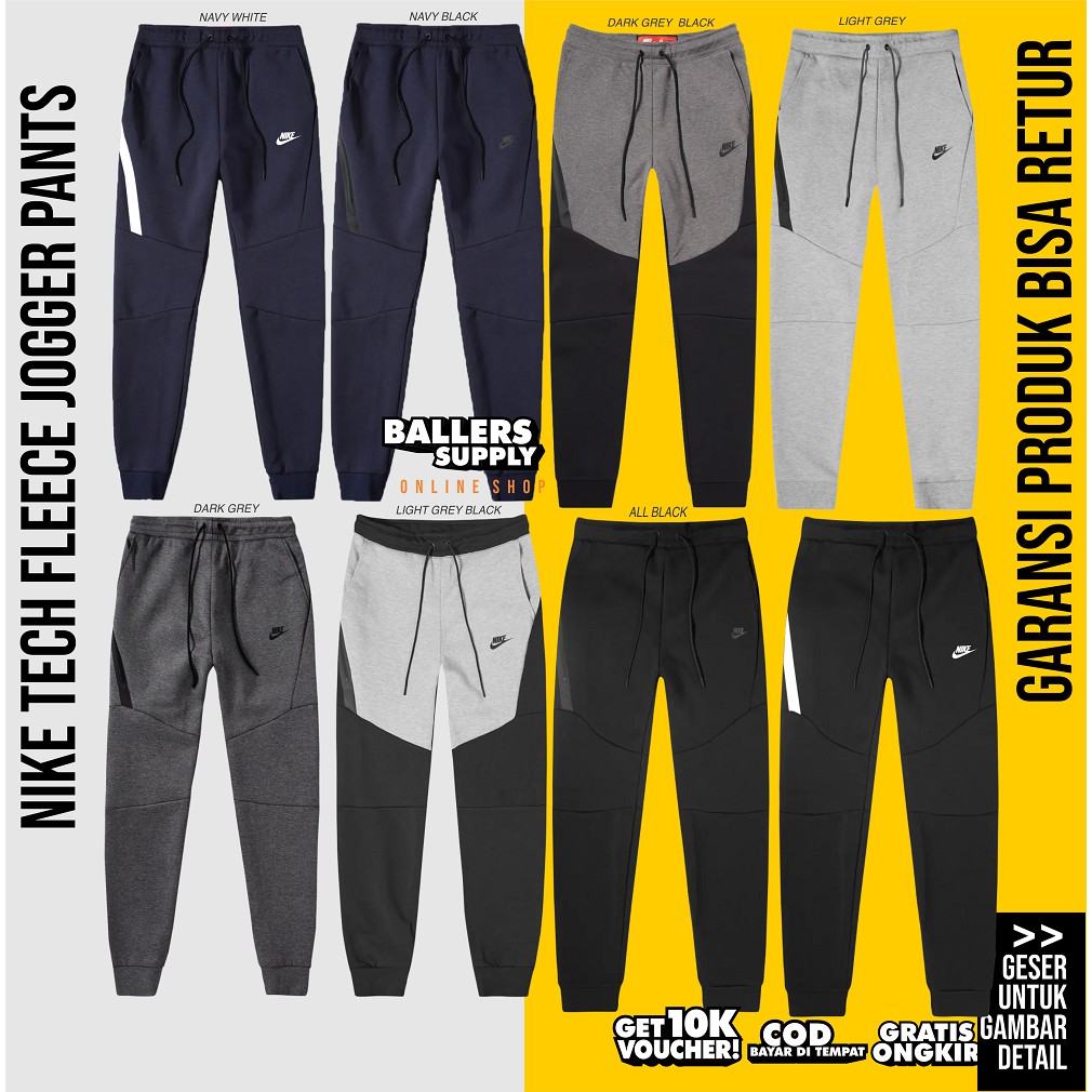 CELANA TRAINING JOGGER NIKE TECH FLEECE NAVY ORIGINAL