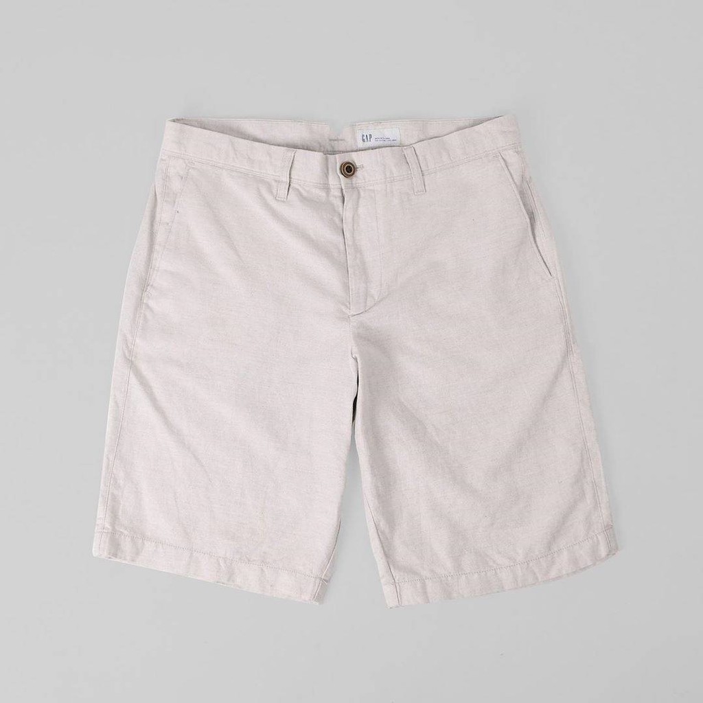 Jual Gap Short Chinos Linen Beige - Celana Pendek Pria Cowok Coklat Muda Original Baru | Shopee Indonesia