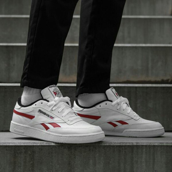 Jual Sepatu Reebok Club C Revenge Mu "White/Red" Ef322 - Reebok - Sepatu Reebok Pria - Sneakers Reebok | Shopee Indonesia