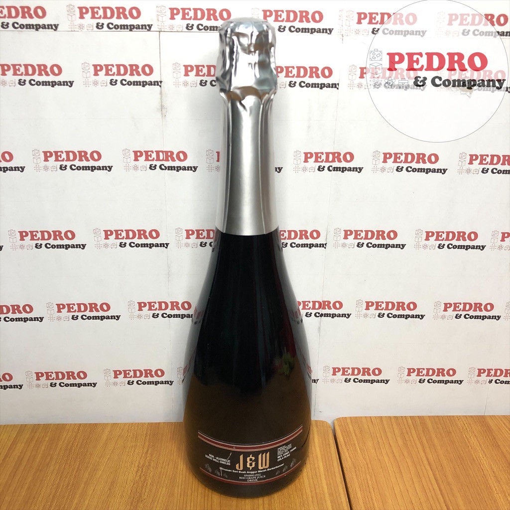 Jual J&W premium sparkling red grape juice drink 750 ml anggur merah