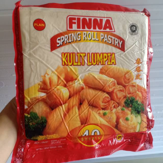 Kulit Lumpia 21,5 cm x 21,5 cm 40 lembar 550 gram Shopee Indonesia