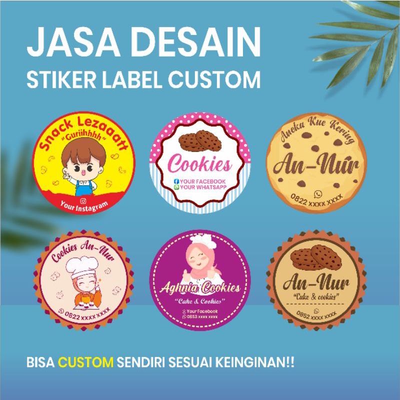 Jual Jasa Desain Stiker Label Custom Shopee Indonesia