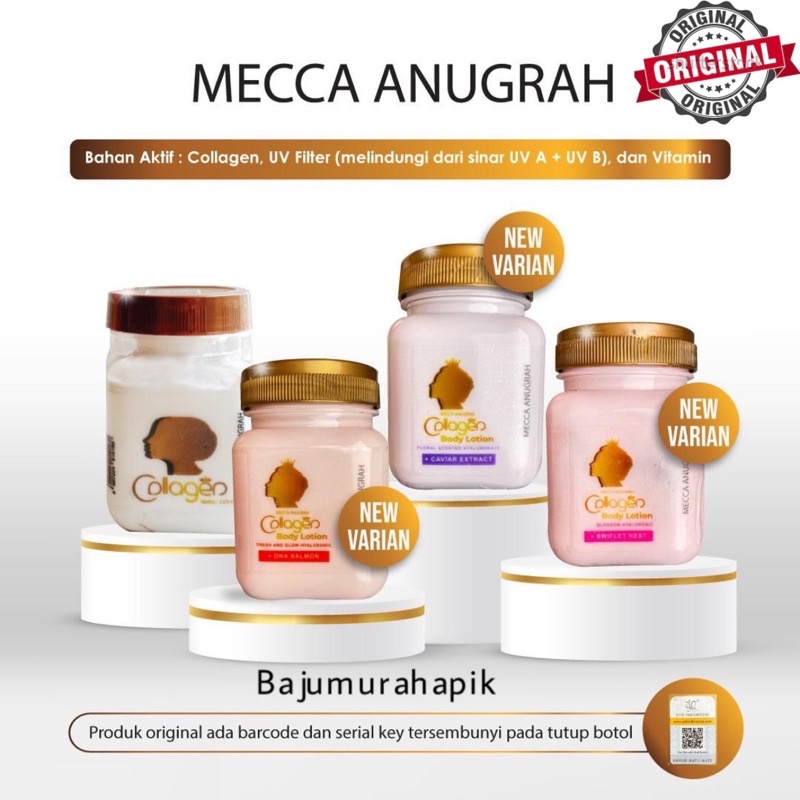 Jual Bibit Collagen Mecca/ Body Lotion Collagen Mecca Anugrah Shopee Indonesia