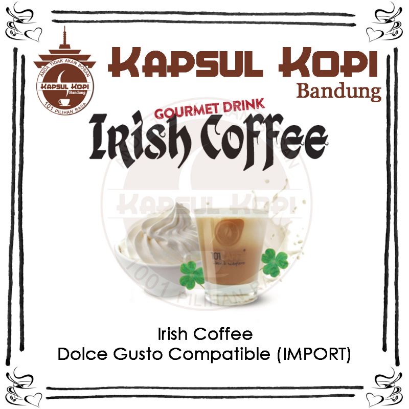 Jual Irish Coffee Ecer Kapsul Kopi Impor Dolce Gusto Compatible Capsule