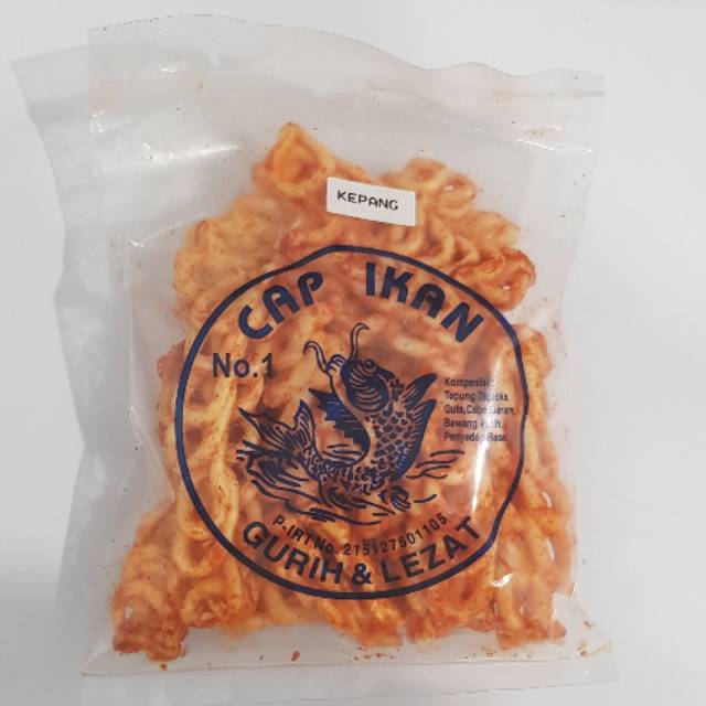 Kerupuk cap ikan kepang / Keripik Kepang Cap Ikan khas Medan Shopee