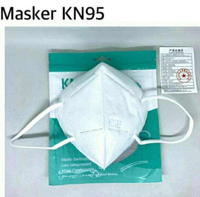 Masker KN95 Non Merk N95 Medis KN N 95 Disposable Disposible APD Face Mask Murah Proyek Karet