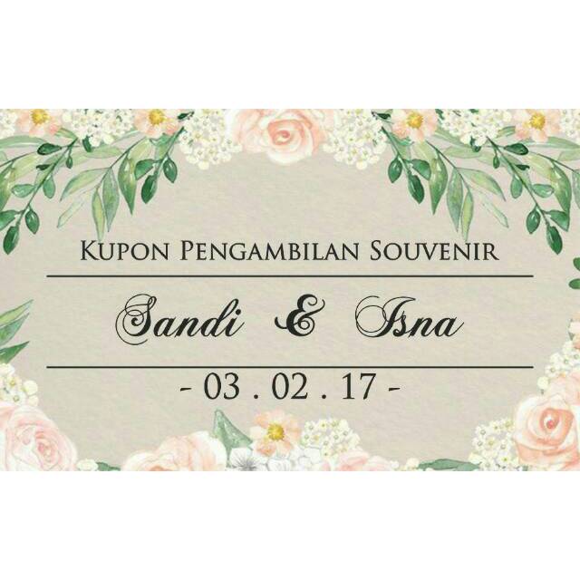 Konsep 37+ Kupon Tukar Souvenir Pernikahan