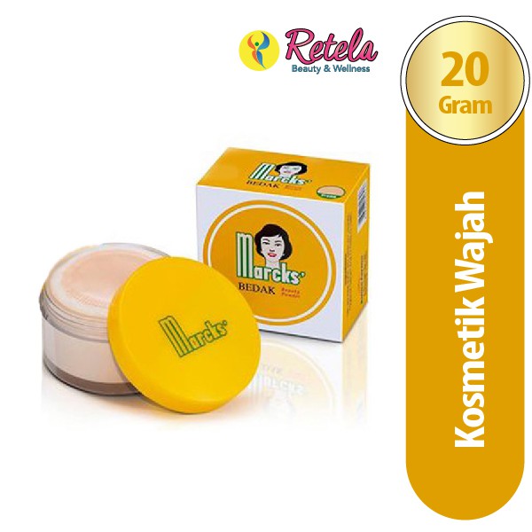 Marcks Bedak Active Creme 20G / Bedak Tabur Marcks / Loose Powder