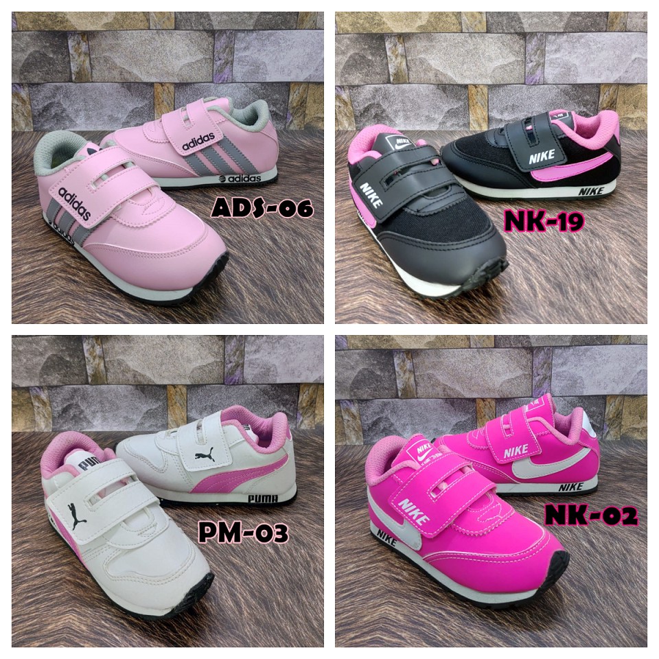 Promo Murah Sepatu Anak Perempuan Sekolah Sneakers Sz 2437 Cewek pink