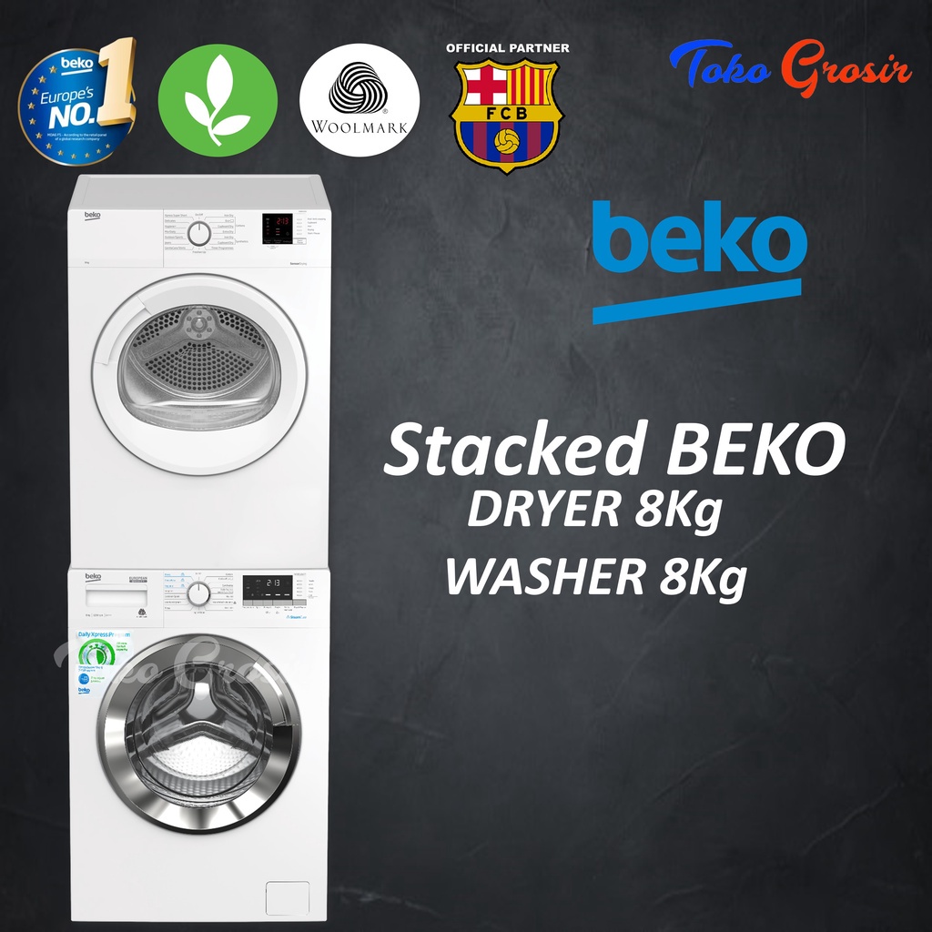 Jual BEKO STACKED DRYER / MESIN PENGERING WASHER / MESIN CUCI LAUNDRY