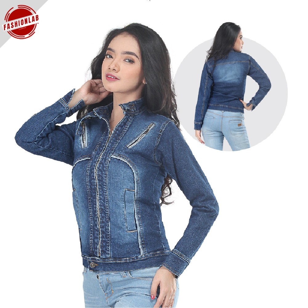 Jaket Jeans Denim Levis Wanita Cewek warna Biru Original Murah Keren Shopee Indonesia