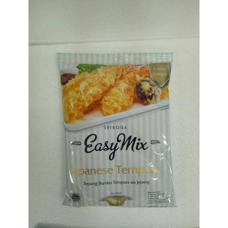 Jual Sriboga Easymix Japanese Tempura / Tepung Tempura 220gr Indonesia