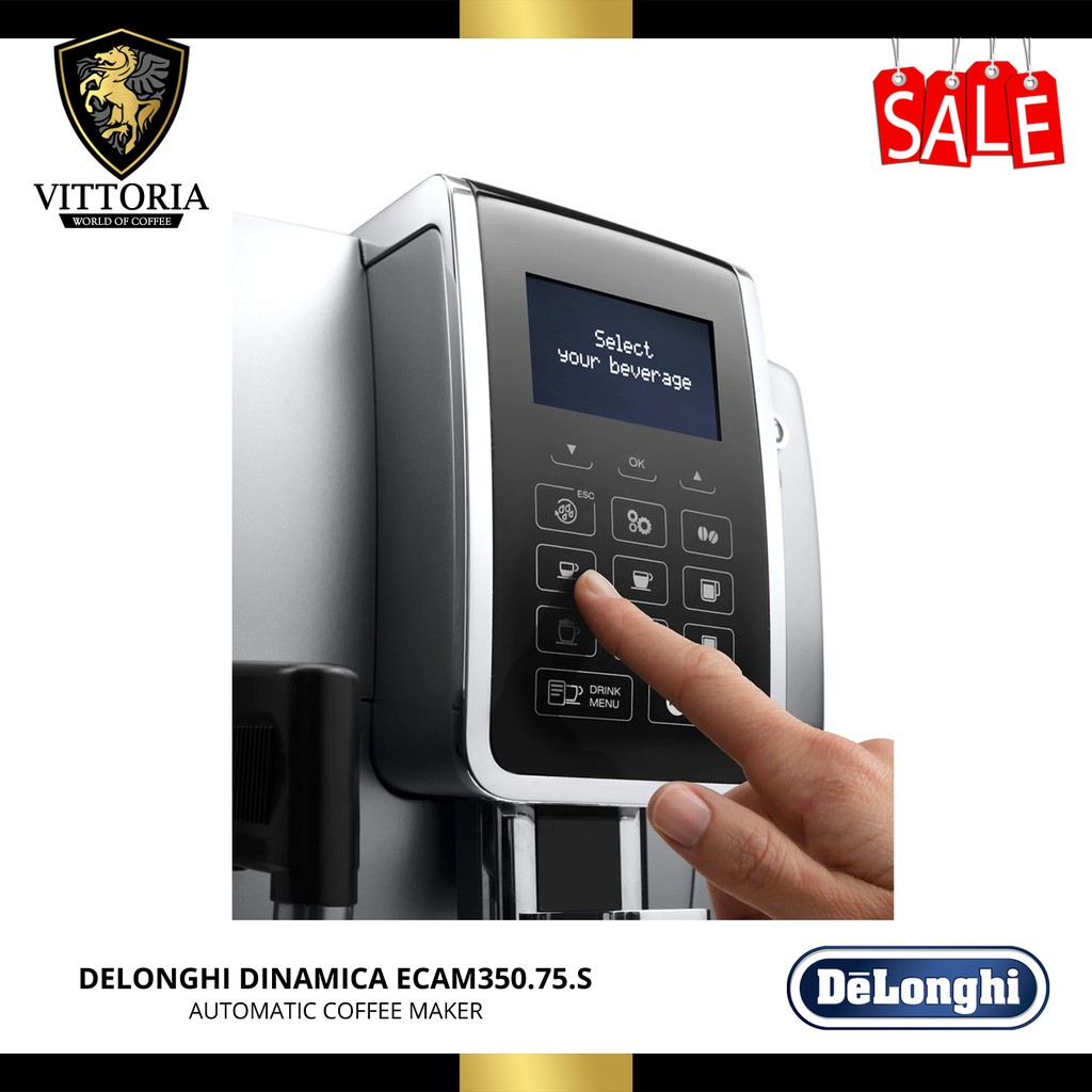 Jual Coffee Maker Delonghi Dinamica Ecam350.75.S | Shopee Indonesia