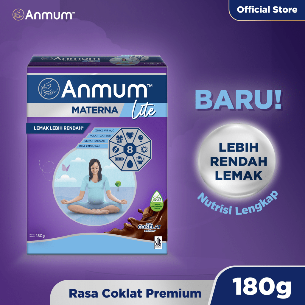 Jual Anmum Materna Lite Susu Bubuk Cokelat 180g Susu Ibu Hamil dan