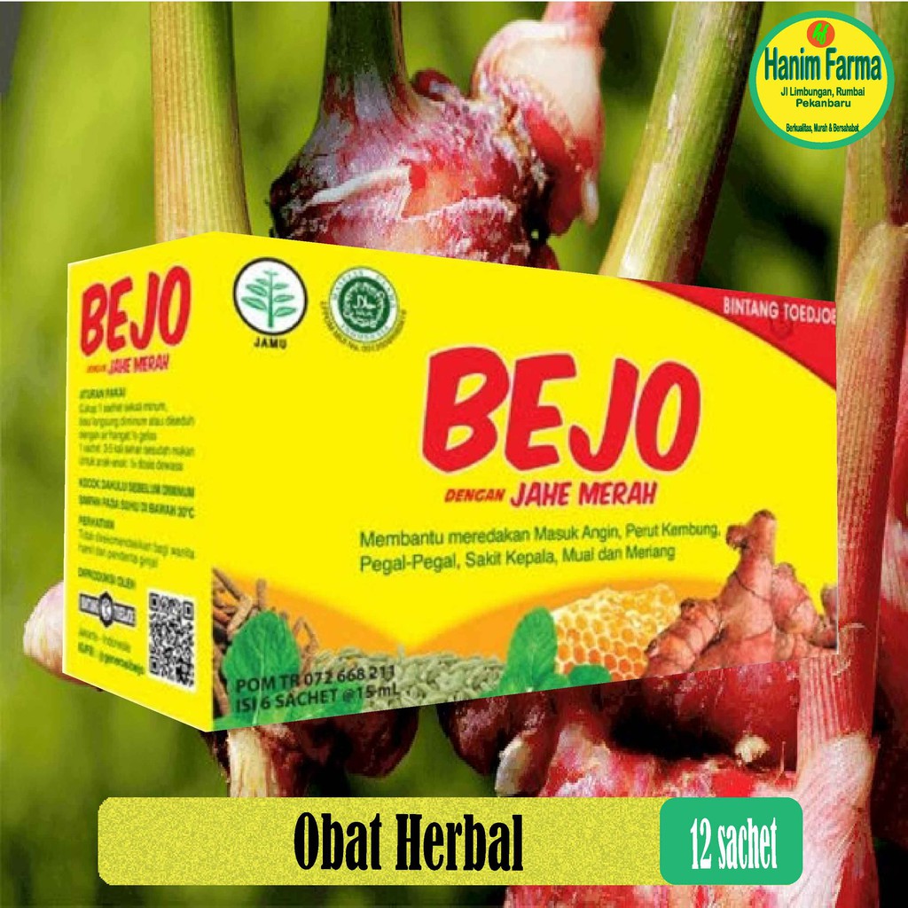 Jual BEJO Bintang Toedjoe Jahe Merah Box 12 sachet