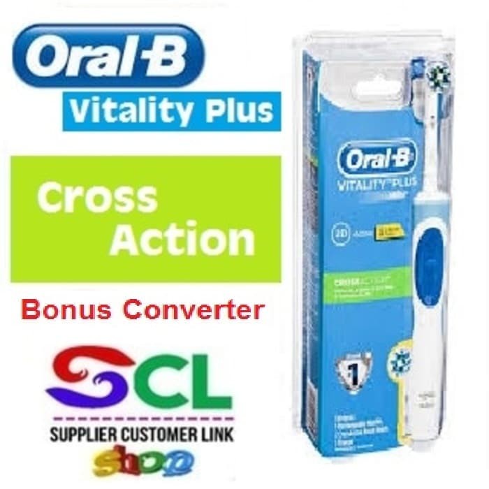 Jual Oral B Vitality Cross Action Electric Toothbrush / Sikat Gigi Elektrik | Shopee Indonesia