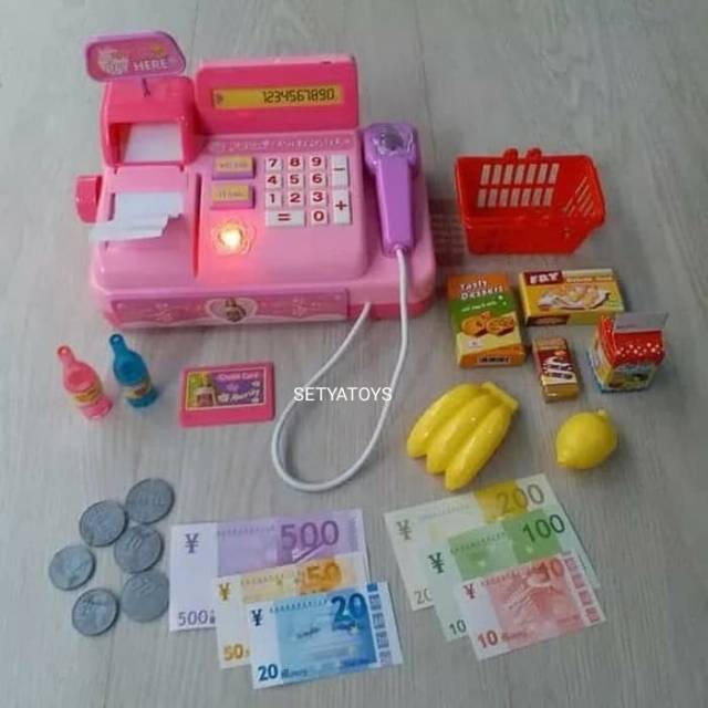 Jual Mainan Anak Cash Register Mika | Mainan Anak Kasir Kasiran Murah | Shopee Indonesia